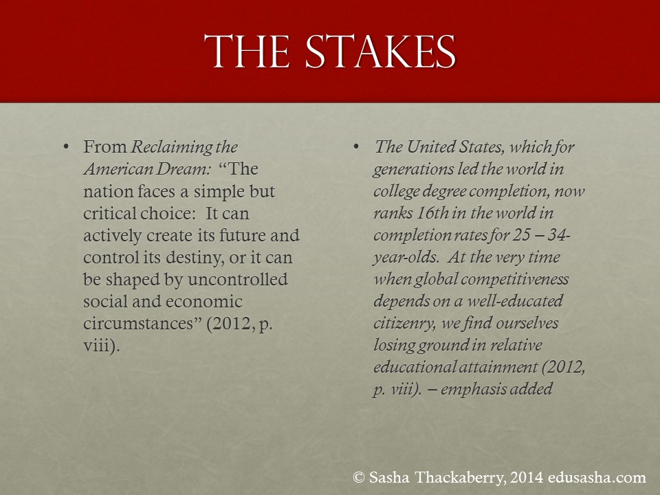 Conclusion - The Stakes