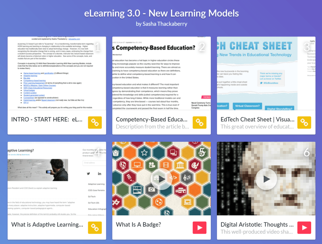 Link to Tes lesson on new learning models
